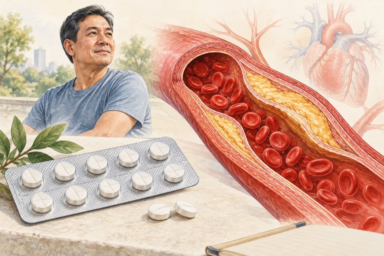Ilustrasi edukasi tentang kolesterol tinggi statin dan testosteron apa hubungannya.