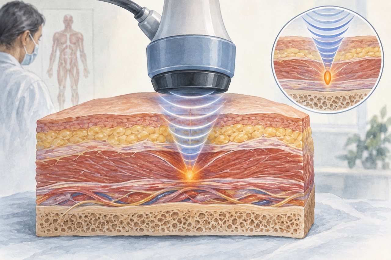 Ilustrasi edukasi tentang shockwave therapy untuk disfungsi ereksi dan siapa yang mungkin mendapat manfaat.