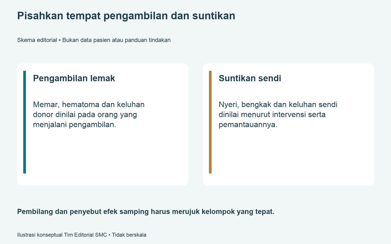 Efek samping setelah suntikan SVF — keluhan yang dipantau dalam penelitian