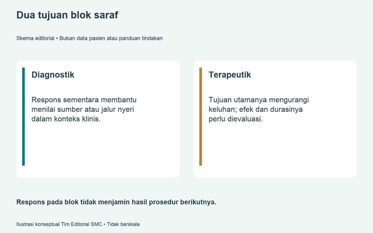Nerve block — tujuan diagnostik terapeutik dan keterbatasannya