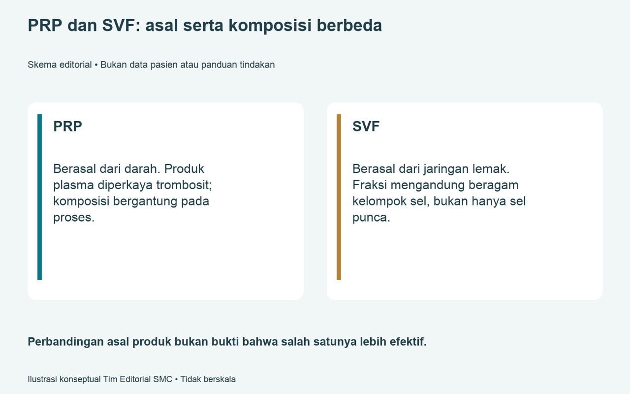 SVF dibanding PRP — bagaimana membaca penelitian pembanding