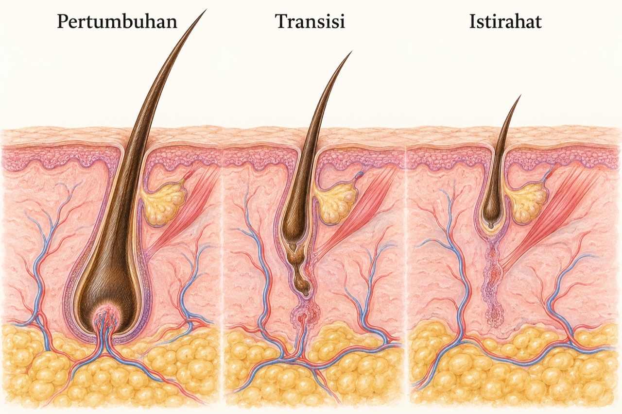 Rambut Rontok: Mengapa Diagnosis Harus Mendahului Serum dan PRP?