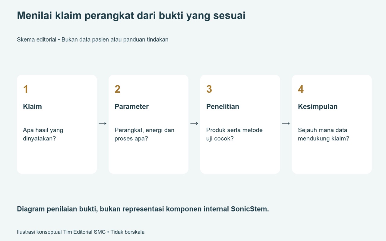 SonicStem dan publikasi ilmiah — bagaimana mencocokkan klaim alat dengan data