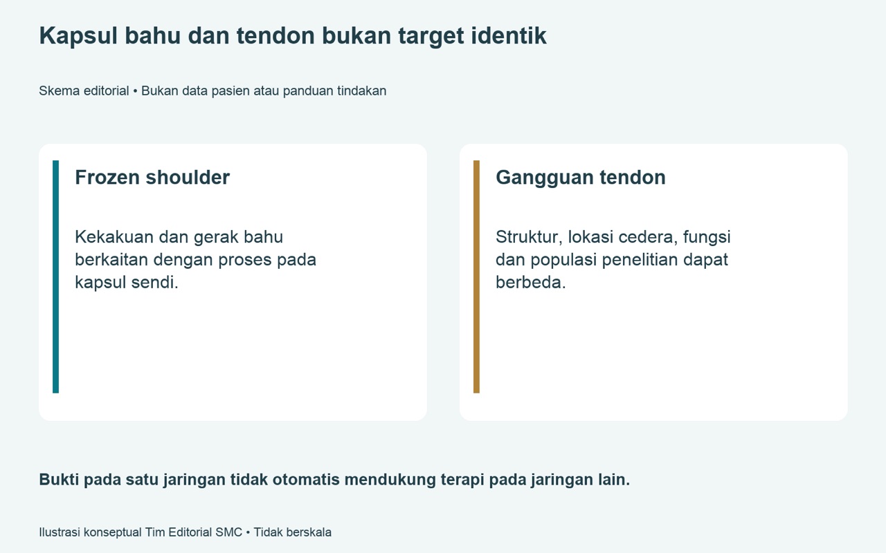 SVF untuk frozen shoulder dan tendon — produk apa yang sebenarnya diteliti