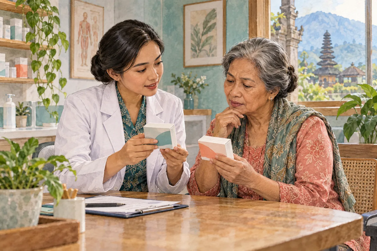 Membahas perbedaan fungsi obat dengan tenaga kesehatan.