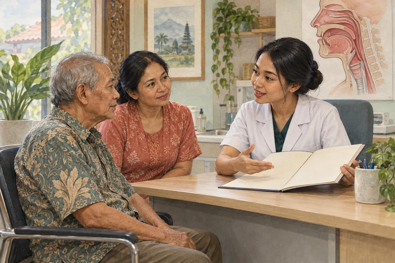 Rencana makan aman disusun bersama tenaga kesehatan.