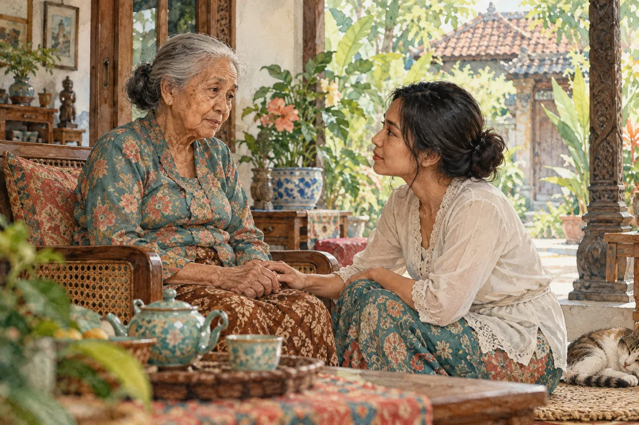 Mendengarkan perubahan suasana hati tanpa menghakimi.