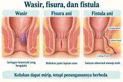 Ilustrasi layanan Fisura ani / luka anus