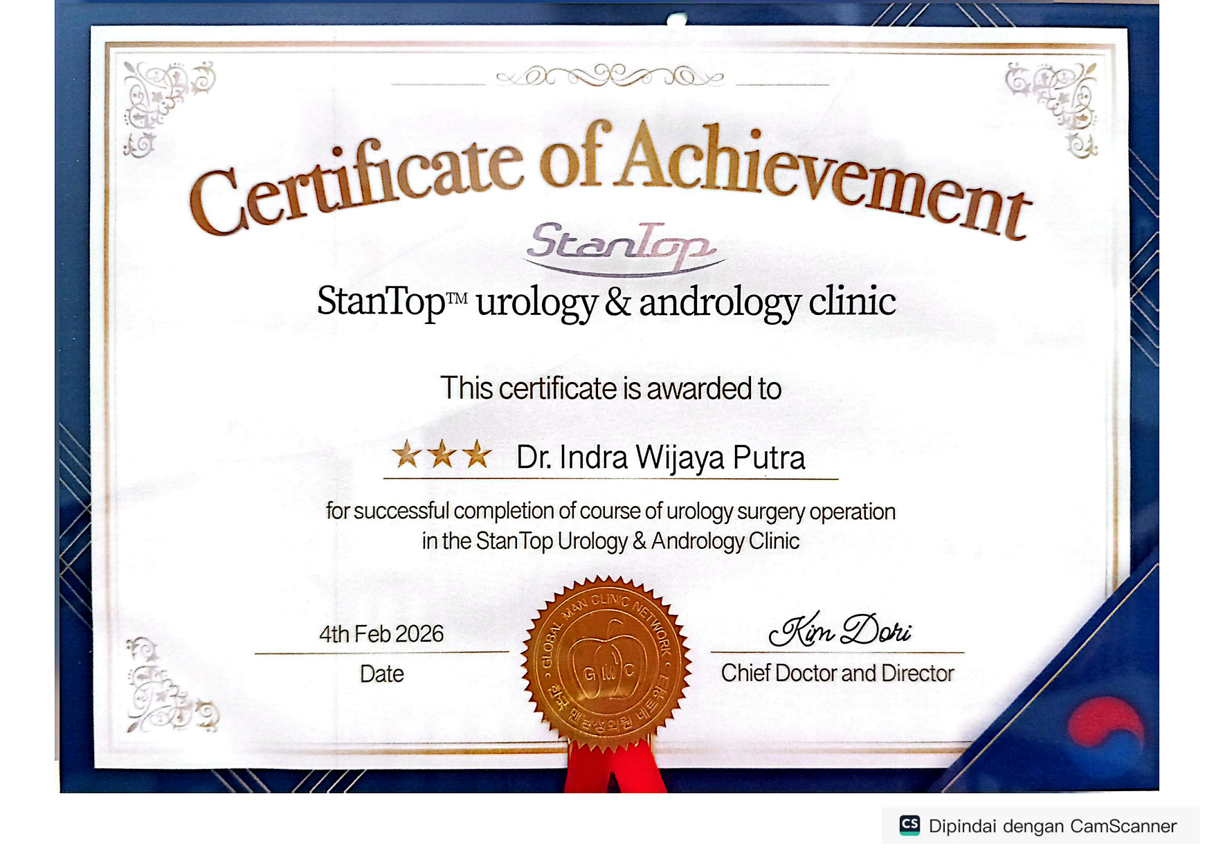 StanTop Urology & Andrology Training — dr. Indra Wijaya Putra, Sp.B, FICS, FINACS