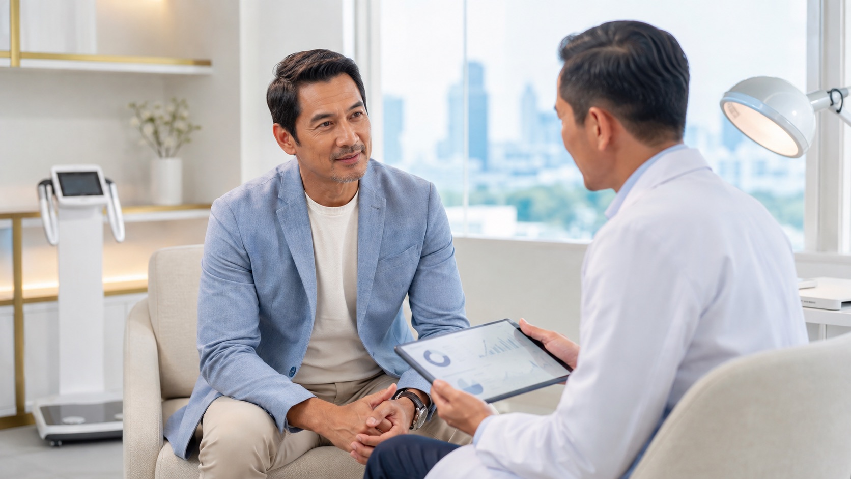 Ilustrasi layanan Men's Health & Andropause di SMC